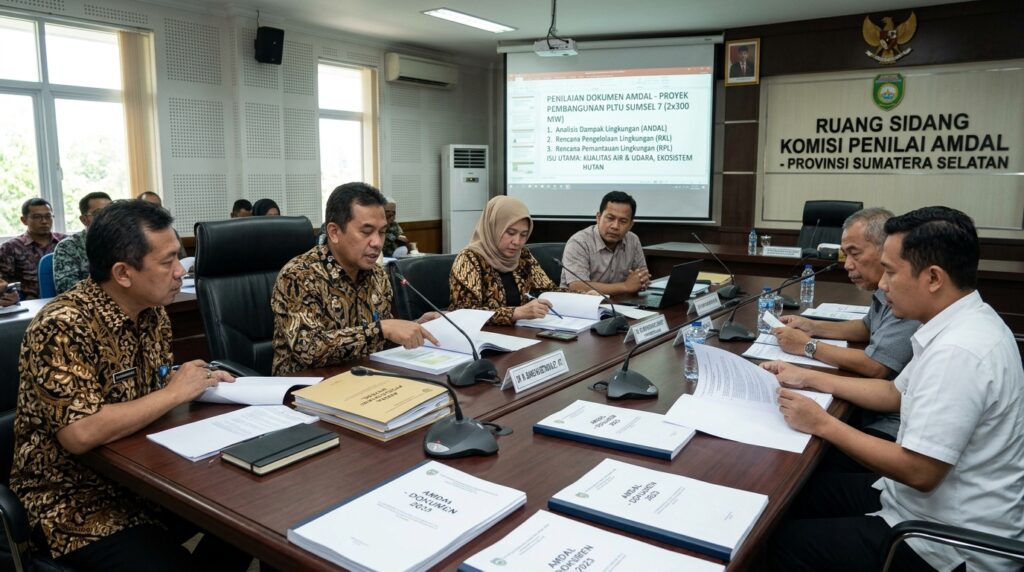 Sidang komisi membahas Kendala Umum Mengurus AMDAL untuk proyek perkantoran