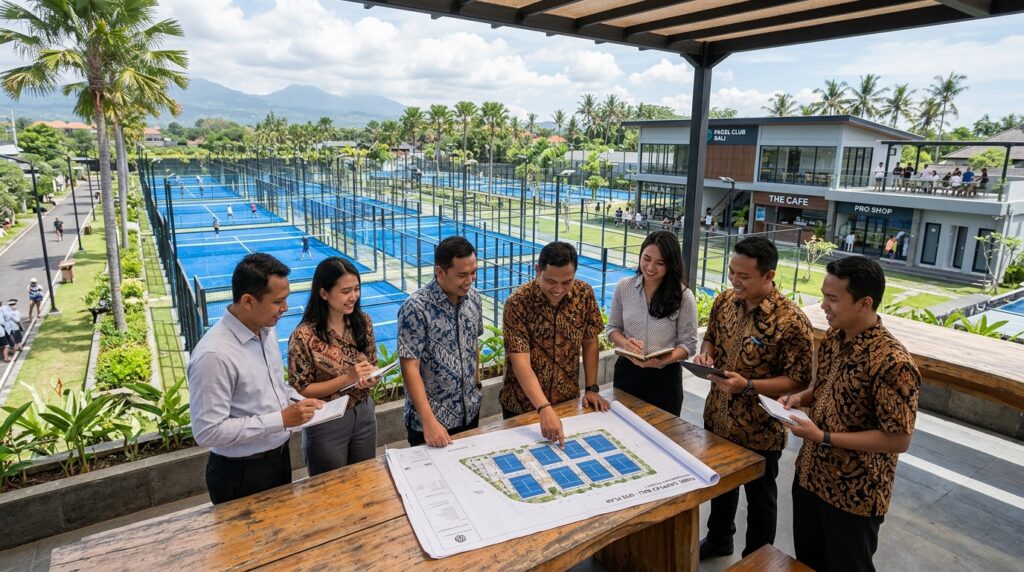 Investor membahas Manfaat AMDAL Lap Padel untuk kelengkapan legalitas proyek venue besar