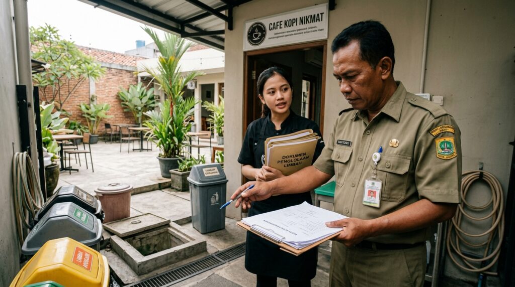 Inspeksi terkait mengabaikan AMDAL pemilik cafe oleh petugas lingkungan