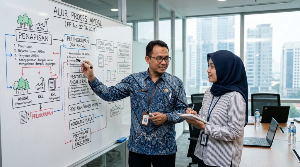 Diskusi strategi urus pakai AMDAL mana yang lebih menguntungkan bagi perusahaan