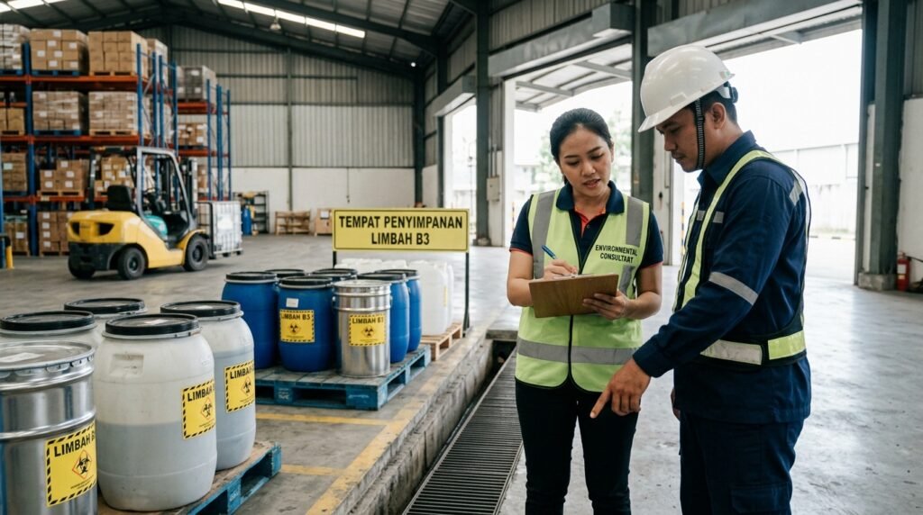  konsultan lingkungan pada kegiatan lapangan dan pengendalian data