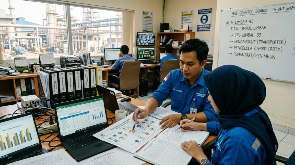 Penyusunan sistem pengelolaan limbah b3 dan dokumen operasional