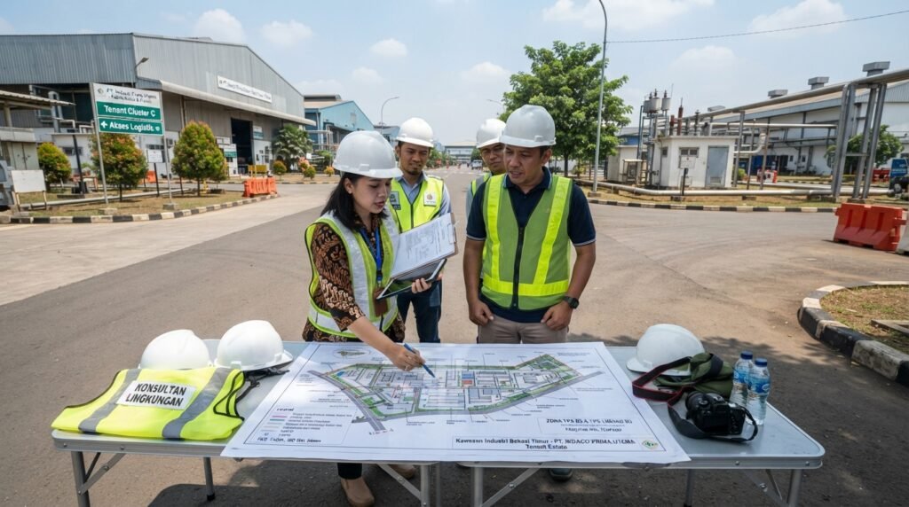 jasa konsultan perizinan lingkungan bekasi — schematic tenant-estate pabrik Bekasi