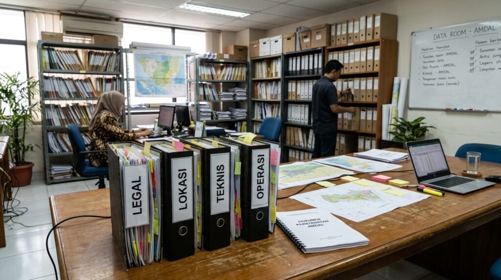 syarat amdal — data room empat map Legal Lokasi Teknis Operasi