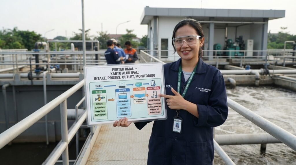 pertek bmal — kartu alur Intake Proses IPAL Outlet Monitoring