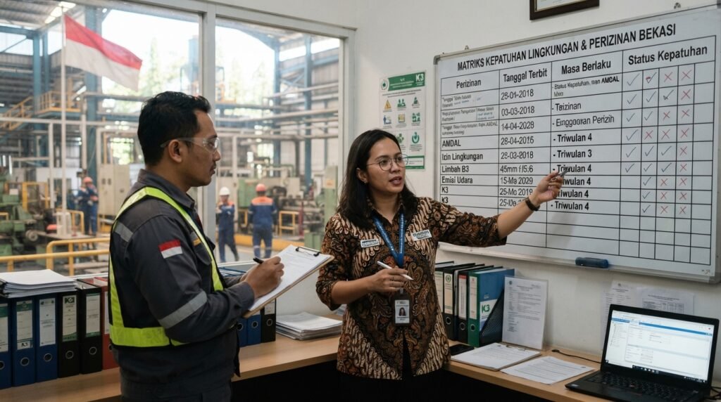 jasa konsultan perizinan lingkungan bekasi — industrial compliance matrix Bekasi