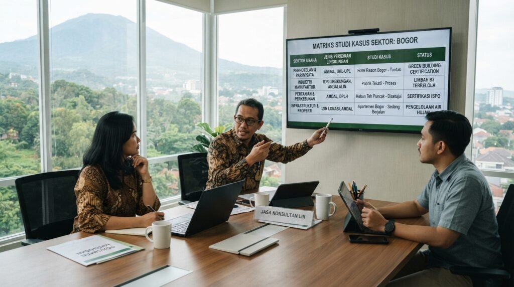 jasa konsultan perizinan lingkungan bogor — peta RTRW Bogor dengan layer fungsi ruang