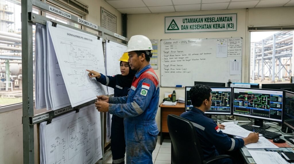 dokumen penyusunan amdal — rak drawing process flow utility balance dan monitoring