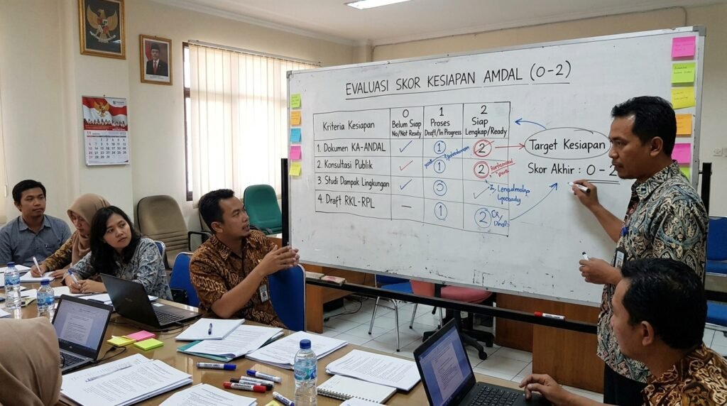 syarat amdal — whiteboard readiness score AMDAL 0-2