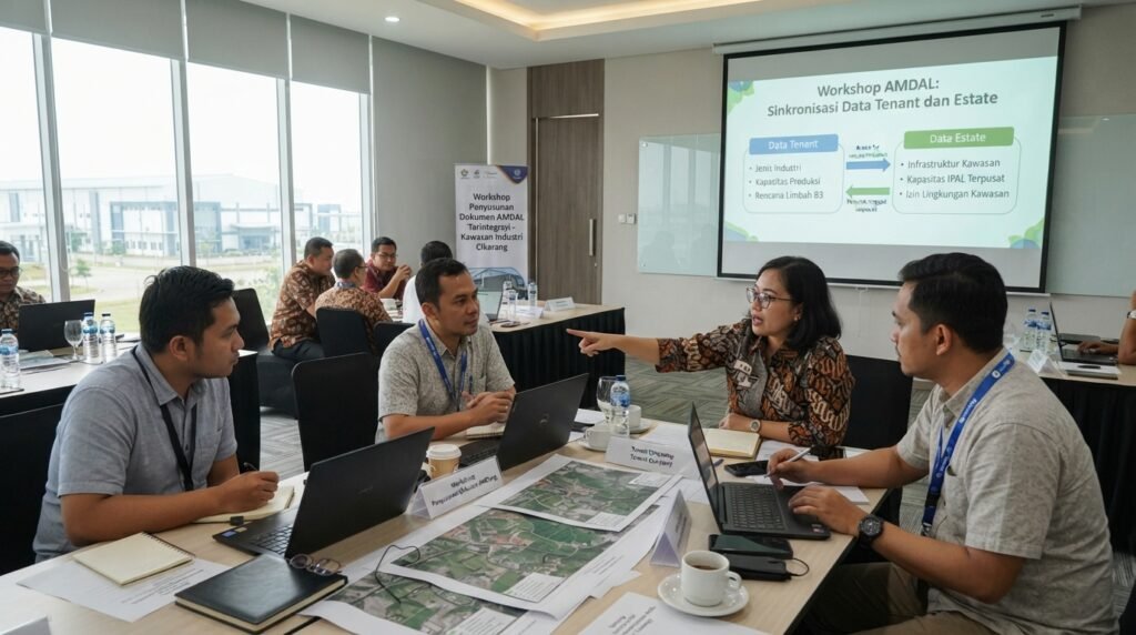 konsultan amdal cikarang — workshop tenant data versus estate data untuk AMDAL 